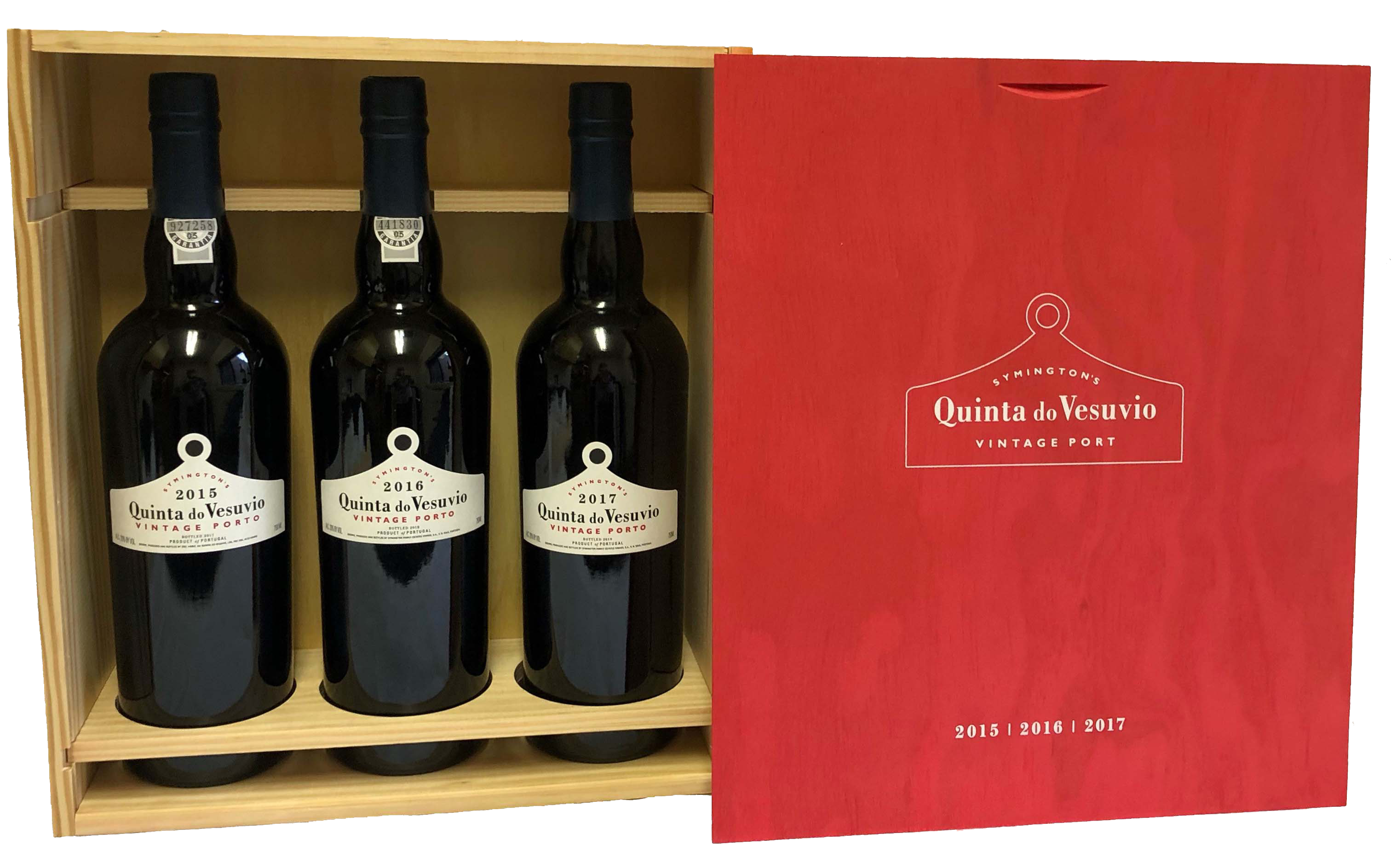 Product Image for QUINTA DO VESUVIO VINTAGE PORT VERTICAL GIFT 15/16/17